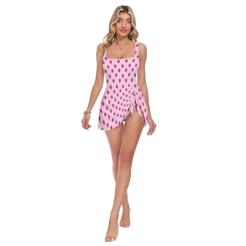 Maillot de bain style kawaii une pièce réglable avec gainage abdominal pour femme