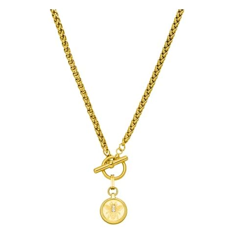 PURELEI® Lele Necklace (Gold, Silver, Rose Gold), Women's Necklace Made of Durable Stainless Steel, Waterproof Jewellery with Pendant, 42.5 cm Length, Sterling Silver Cover