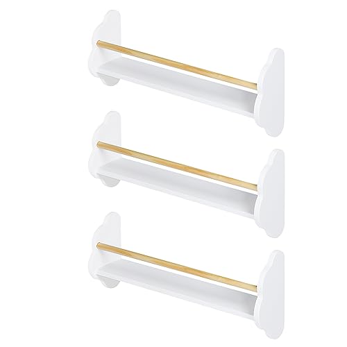 WOLTU WOLTU Bücherregal Kinder Wand 3er Set, Wandregal Kinderzimmer, Kinderregal für Buchaufbewahrung, aus Kiefernholz MDF, für Kinderzimmer Spielzimmer, Weiß - Produktansicht 9 | Kinderzimmermöbel