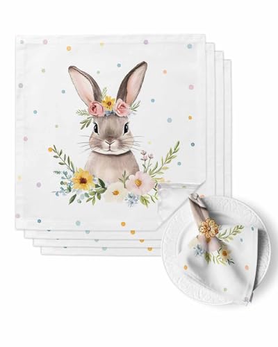 Servilletas de Tela Blanca Cuadrada Pack x4 20x20 in miniatura 1