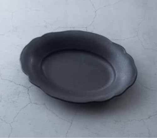 Abalone Ware Cloud Curry Plate, Black Mat