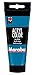Produktbild Marabu 12010050056 - Acryl Color cyan 100 ml, cremige Acrylfarbe auf Wasserbasis, schnell trocknend, lichtecht, wasserfest, zum Auftragen mit Pinsel und Schwamm auf Leinwand, Papier und Holz