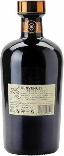 Nocino Benvenuti 70cl - Likör ausschließlich aus italienischen Walnüssen nach altem Rezept erzeugt. 34% vol.