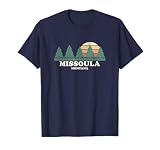 Missoula MT Vintage Throwback Tee Retro 70s Design T-Shirt