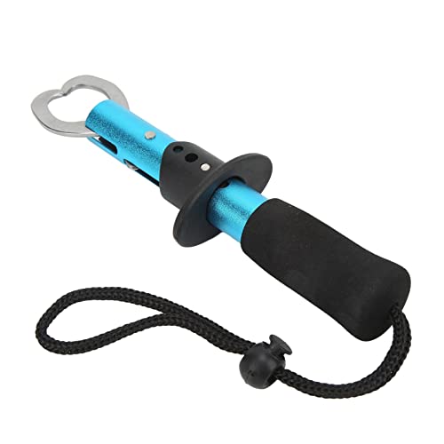 Stainless Steel Fish Grabber with Protective Coating for Fishing Utility (Blue)