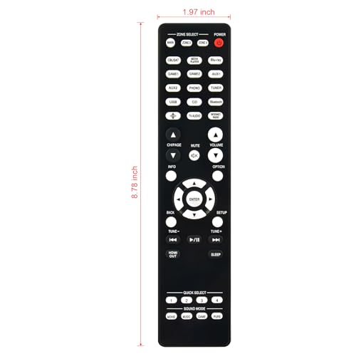 Télécommande RC-1256 Denon pour résoudre les pannes de votre ampli
