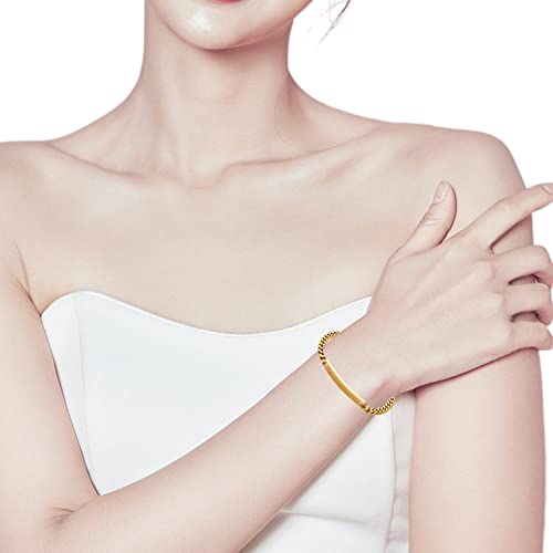 Sunfrere Customized Matching Bracelets For Couples Cubic Zirconia Titanium Stainless Steel Nameplate Engraved Bracelets Chains For His And Hers Lovers Personalized Id Bracelets Set For Women Men Anniversary Friendship Christmas Jewelry Gifts #TOP4