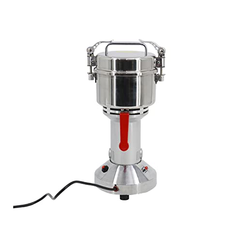 Skyehomo Electric Grain Mill Grinder,High-Speed Spice Herb Mill, 70-300 Mesh Safety Commercial Powder Machine For Kitchen Spice Herb Pepper Coffee Corn (2500W,700G) #TOP3