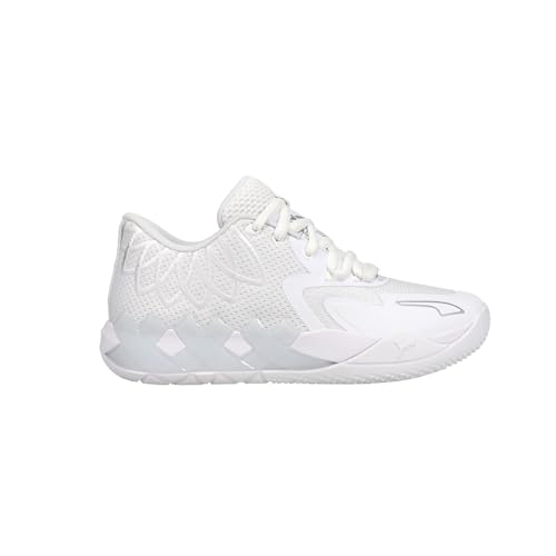 PUMA Kids Boys X Lamelo Ball Mb.01 Lo Basketball Sneakers Shoes - White