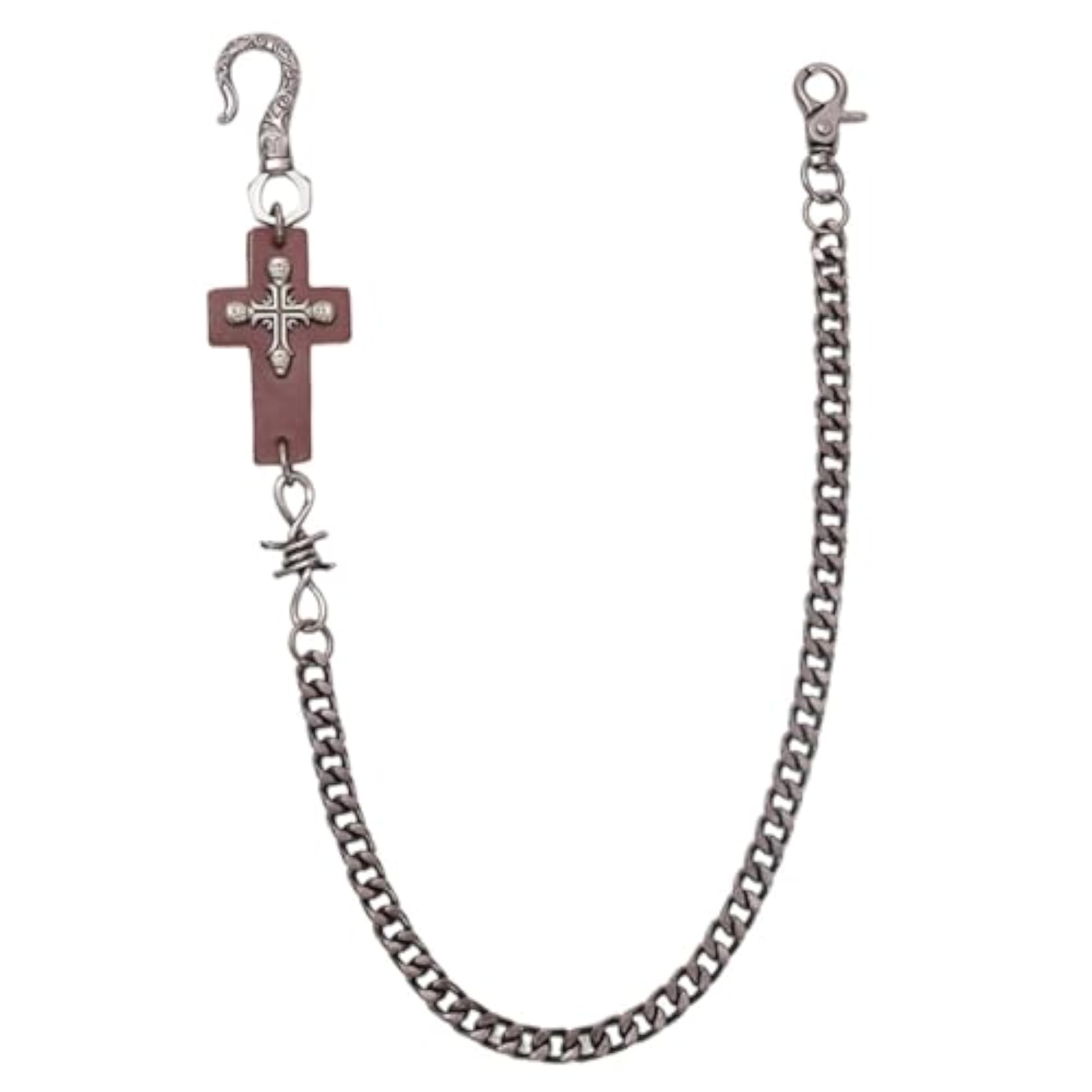 Fashion Goth Pants Chain Accessories for Men & Women, Brown