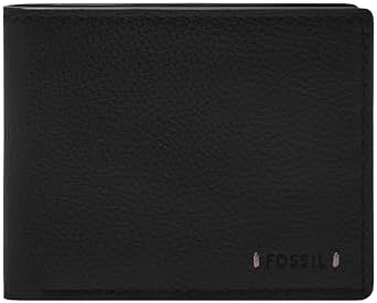 Fossil Men's Everett Leather Bifold with Flip ID Wallet