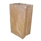 Reinigungswagenbeutel, dicker Ersatzwäsche-/Haushalts-Müllhalter, kommerzielle Reinigungswagen (Khaki)