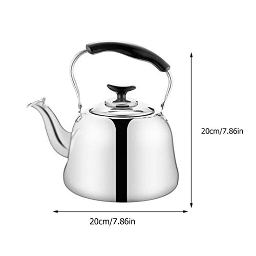 Chaleira de aço inoxidável Cabilock com apito para apito, panela de chá, cabo antiquente e apito fer