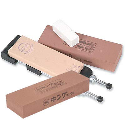 Ice Bear King Japanese Waterstone Sharpening Kit Set + 1200 Ice Bear Stone