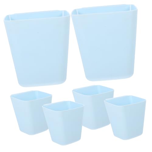 PRETYZOOM 6Piezas Organizador Colgante De Plástico Para Carro De Cocina Cesta De Almacenamiento Para Utensilios Oficina
