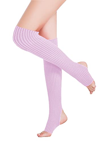 Image of v28 Women's Neon Knit Leg Warmer for 80s Party Dance Sports Yoga