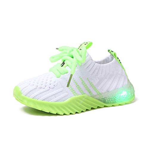 Licht-LED Schuhe Für Baby Kinder Mädchen Jungen, Turnschuhe Leuchtend Blinkschuhe Sportschuhe Atmungsaktives Mesh Blinkende Outdoor Schuhe Für Jungen Mädchen, 1-6 Jahre