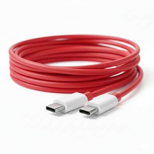 Shopkart USB-C to C 120W Fast Charging Cable compatible with OnePlus 12 11 10T 9 Pro Nord CE 2 Lite CE 3 Lite & More – SuperVOOC Compatible – Original High-Speed Charging
