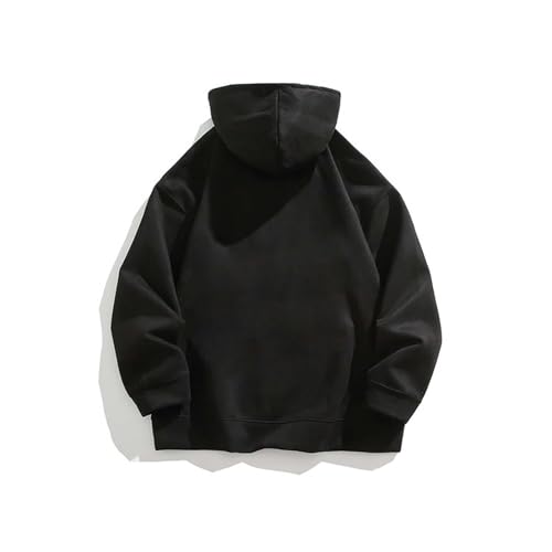 Men Hoodies Fleece Solid Plus Sized Long Sleeve Pullover Sweatshirts Comfy Casual 2025 Fall Winter Hooded Outfits2