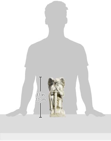 Miniatura 3 de Joseph's Studio by Roman Inc., Ángel masculino arrodillado, colección de jardín, estatua religiosa, monumento, ángel, patrón, decoración de jardín