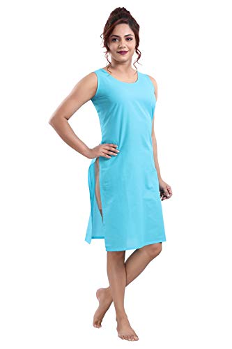Image of Cotton Rich Camisole Slip for Women | Long Kurti Slip /Suit Slip /Camisole Slip Knee Length Inner(Long Inner)