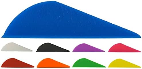 Sierra Archery Arrow Vanes 2.0in | High Profile Fletches | for Hunting, 3D, Target Archery or Crossbows| 50 Pack (Blue)