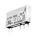 2-Pack CAT700-TBR60 5-Pin Relay, 60VDC 6A/250VAC, DIN Rail Mount Industrial Relay for Control Panels & Automation Systems