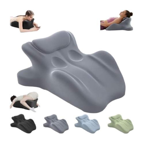 RSN Ergonomic Foam Wedge Pillow, 27° Angled Support for Neck and Waist, Multi-Position Support Pillow (Gray) by RSN - Used condition - US$32.91