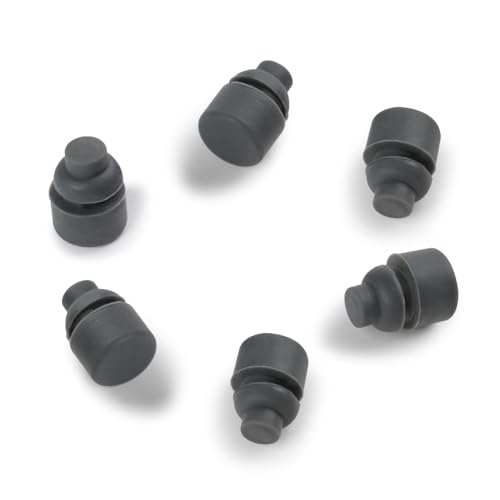 KOOC Rubber 6-Leg Set for 5QT, 7QT, and 8.5QT Slow Cookers - Black or Gray (Random Shipping)