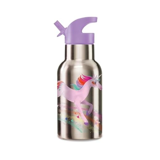 CROCODILE CREEK Unicorn Galaxy Stainless Drinking Bottle 13.5 Ounce, 1 EA