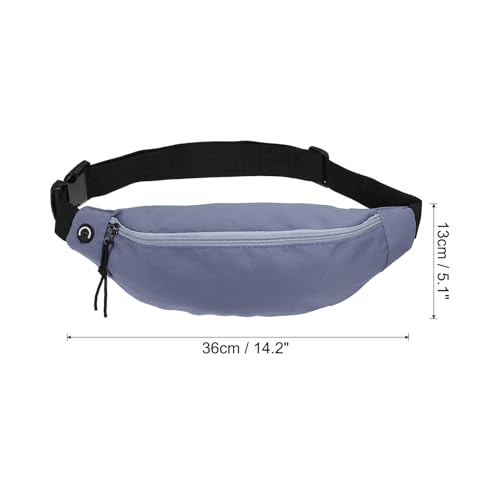 PATIKIL Fanny Pack, Adjustable Belt Bag for Men and Women Waterproof Waist Bag Crossbody with Headphone Jack for Hiking Walking Blue - Image 2