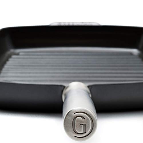GreenPan Featherweights Non-Stick 26cm Grill Pan, PFAS Free, Grey - Image 4