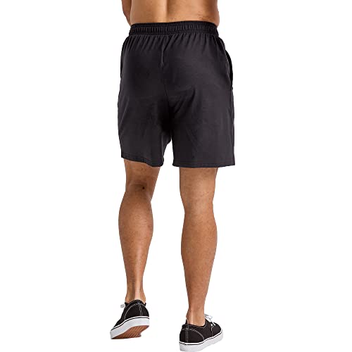 Hanes Men's Originals Cotton Pockets, Pull-on Jersey Gym Shorts, 7"2