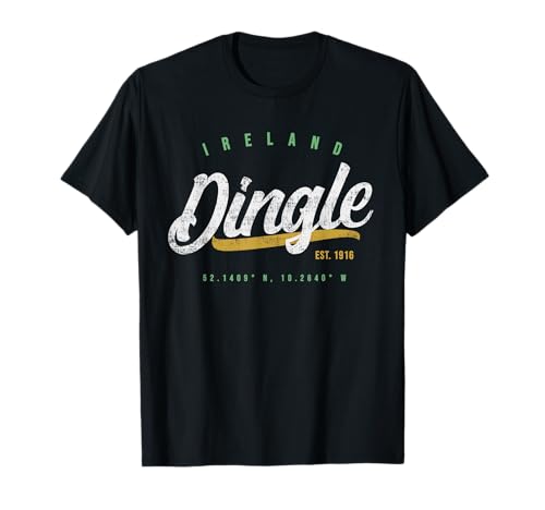 Dingle Ireland Town - Camiseta retro Camiseta