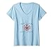 Womens Real Mermaids Smoke Seaweed Funny Design V-Neck T-Shirt