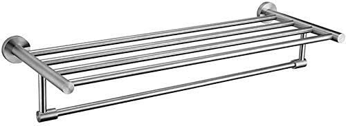 Porte-serviettes mural 60 cm en inox pour organiser une salle de bain familiale
