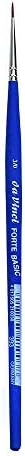 da Vinci Student Series 393 Forte Basic Paint Brush, Round Elastic Synthetic with Blue Matte Handle, Size 0 (393-3/0) image 2