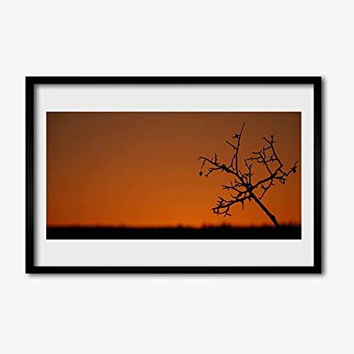 Cadre en MDF affiche avec cadre photo arbre Tulup 60x40 cm haute finition