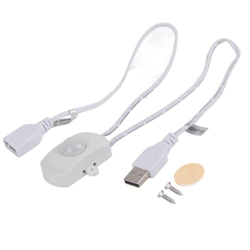 Lwuey Mini Détecteur de Mouvement PIR, Capteur Infrarouge Interrupteur Interface Lumière Automatique Intérieure Ampoules Bande DIY LED USB Commutateur...