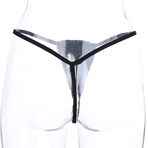 3 Pack Men's Thongs and G-string with Adjustable Bulge Low-Waist Pouch T-back Underwear Briefs3