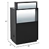 Beauty Salon Reception Desk All Purpose Reception Area Counter with Illuminating Lights - Orsacchiotto in Black