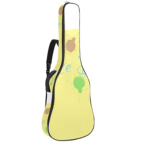 Housse de transport étanche pour guitare avec bandoulière réglable Motif lettre, Multicolore 03., 42.9×16.9×4.7 in… - Les Beatles, Paul McCartney, John Lennon, RIngo Starr, George Harrison Housse de transport étanche pour guitare avec bandoulière réglable Motif lettre, Multicolore 03., 42.9x16.9x4.7 in…