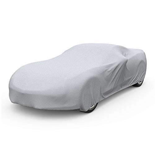 Image of Budge Protector V Corvette Cover, 5 Layer Premium Weather Protection, Waterproof, Dustproof, UV Treated Car Cover Fits 1997-Present Corvettes,Gray