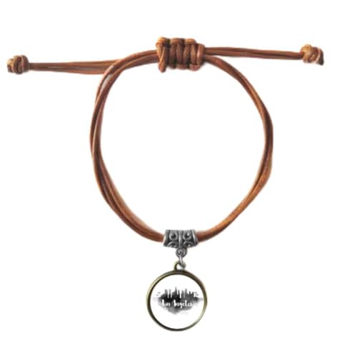 Bracelet en cuir Los Angeles, un duo de bijoux d'art élégant et durable