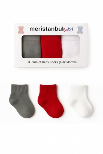 Meristanbul Baby – Erkek ve Kız Bebekler İçin 3’lü Pamuklu…