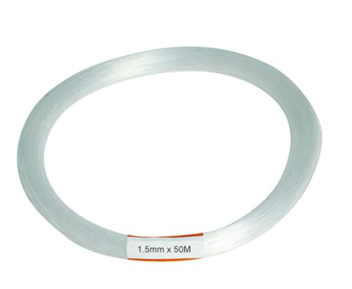 Fiber Optic Cable,PMMA Plastic end Glow Cables for Star Sky Ceiling led Light kit 0.06in(1.5mm) 164ft(50M)/roll