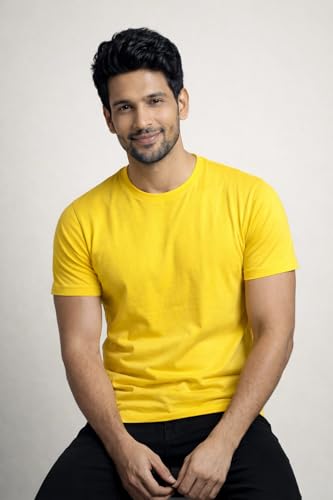 Image of Men's Round Neck Half Sleeve T-Shirt | Soft & Breathable Casual T-Shirt | Comfortable Regular Fit Stylish Tshirt
