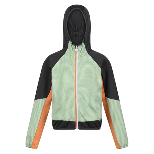 Childrens/Kids Prenton II Hooded Soft Shell Jacket (9-10 Years) (Quiet Green/Seal Grey)