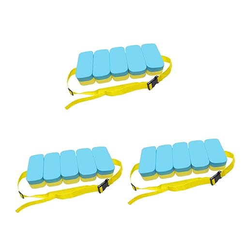 Kisangel 3pcs Buoyancy Belt Bubble Floating Swim Belt for Safety Adults Kid Swimming Pool Support Training