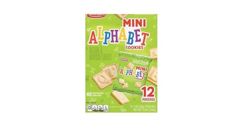 Mini Alphabet Cookie Box, On the Go, 12, 1oz Benton